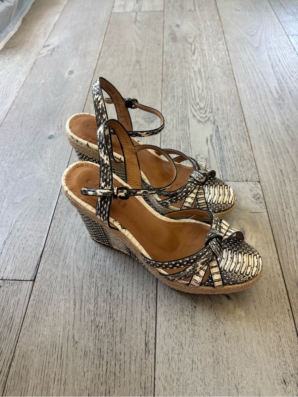 Snakeskin Coach Espadrilles - Picture 4 of 9